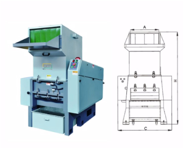 imagem de máquina moinho triturador alta rotação para plástico
